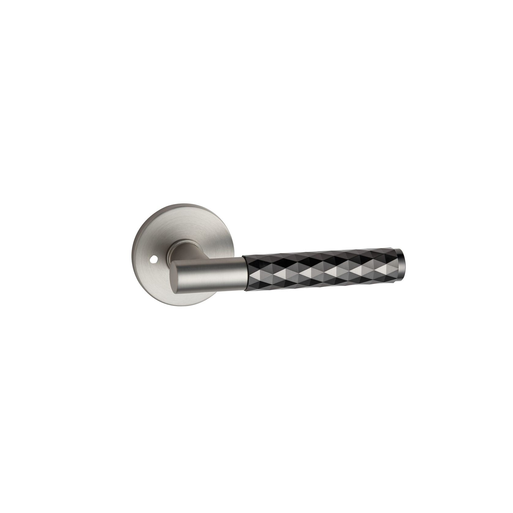 Round Low-Profile Rose | MBN finish with Diamante Lever gallery detail image