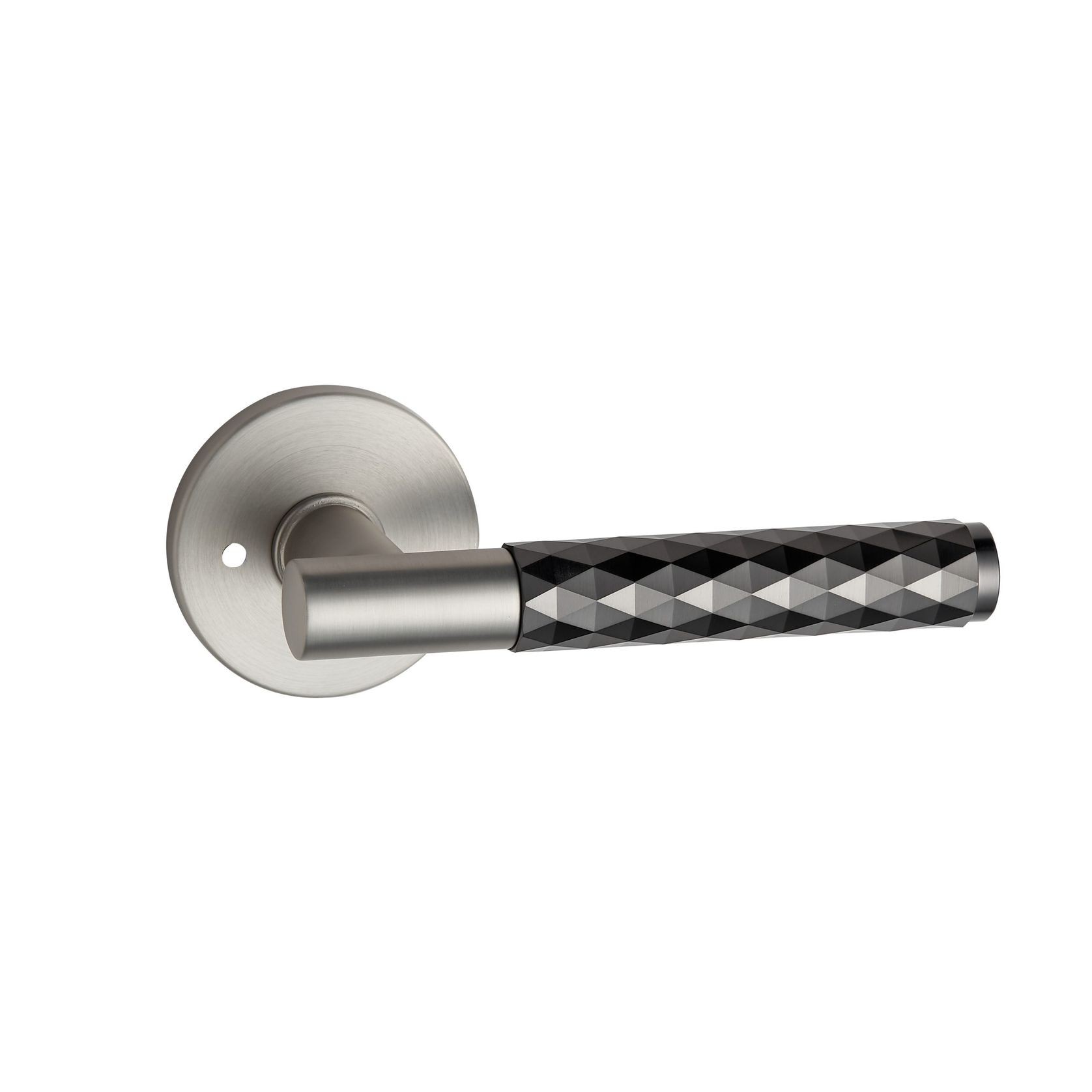 Round Low-Profile Rose | MBN finish with Diamante Lever gallery detail image