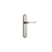 Iver Stirling Lever on Shouldered Backplate Satin Nickel gallery detail image
