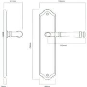 Iver Verona Door Lever on Shouldered Backplate Satin Nickel - Customise to your needs gallery detail image