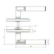Lockwood Electronic Lock Code Door Lever Left Hand gallery detail image