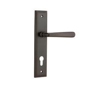 Iver Copenhagen Door Lever on Stepped Backplate Signature Brass gallery detail image
