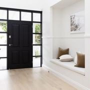 Iver Oxford Door Lever Handle on Round Rose gallery detail image