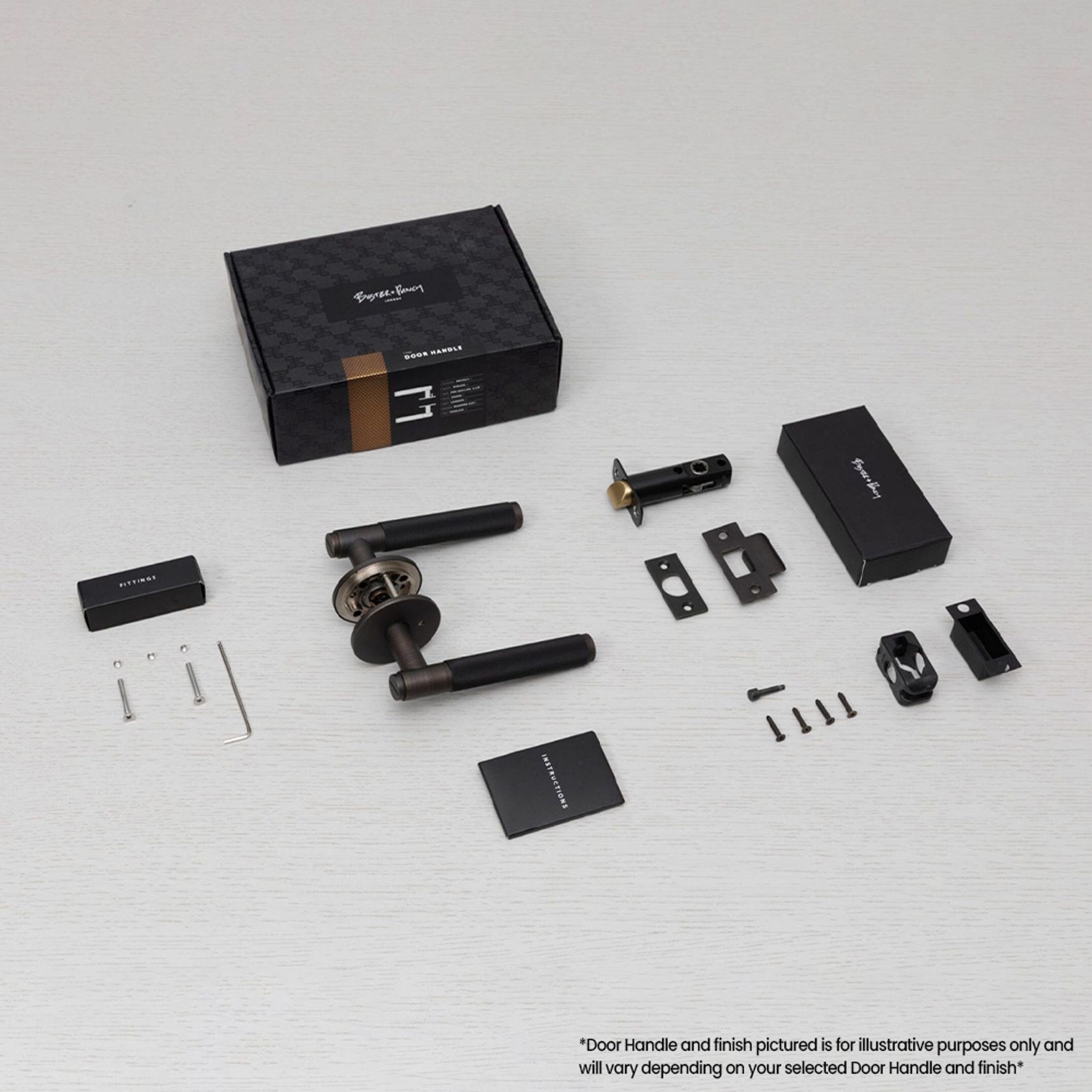 Buster and Punch Cross Door Lever Handle Privacy gallery detail image