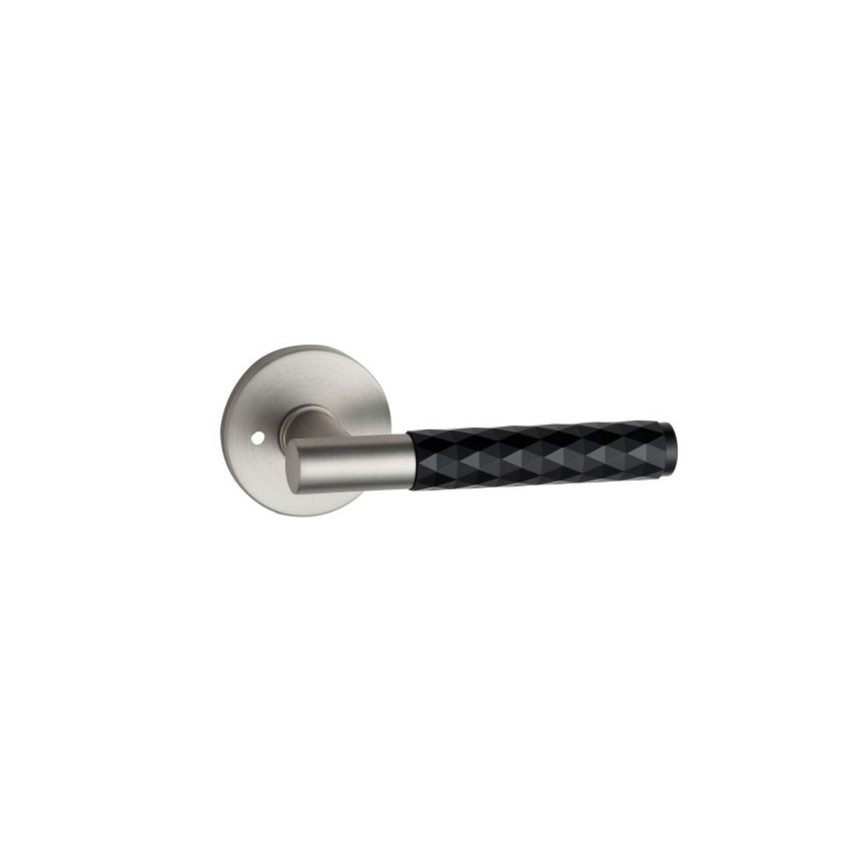 Round Low-Profile Rose | MBN finish with Diamante Lever gallery detail image