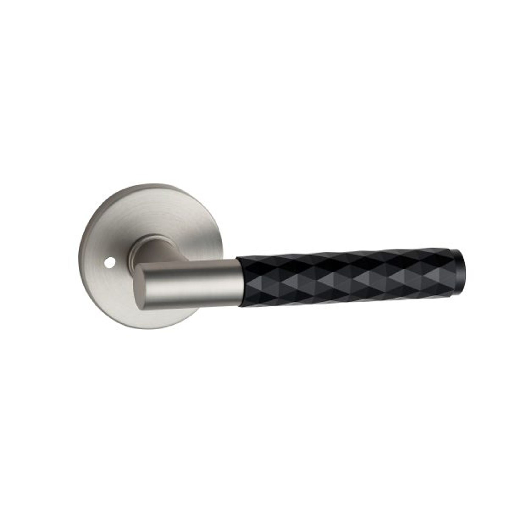 Round Low-Profile Rose | MBN finish with Diamante Lever gallery detail image