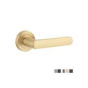 Iver Osaka Door Lever Handle on Round Rose gallery detail image