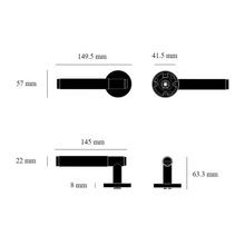 Buster and Punch Cross Door Lever Handle Passage gallery detail image