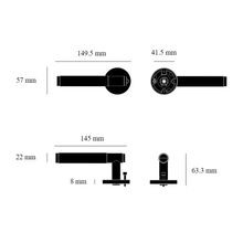 Buster and Punch Cross Door Lever Handle Privacy gallery detail image