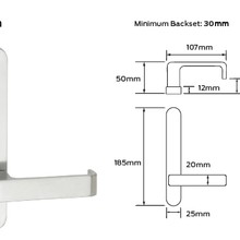 Legge 5400 Series Bergen (B) Door Furniture gallery detail image