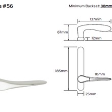 Legge 5400 Series Rubens (56) Door Furniture gallery detail image