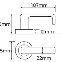 Legge 6000 Series Bergen (B) Door Furniture gallery detail image