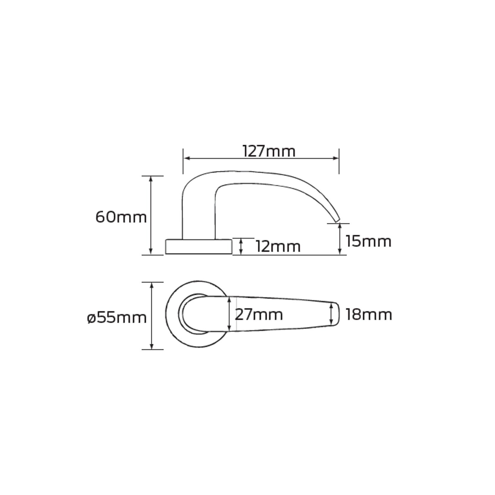 Legge 6000 Series Neptune (N) Door Furniture gallery detail image