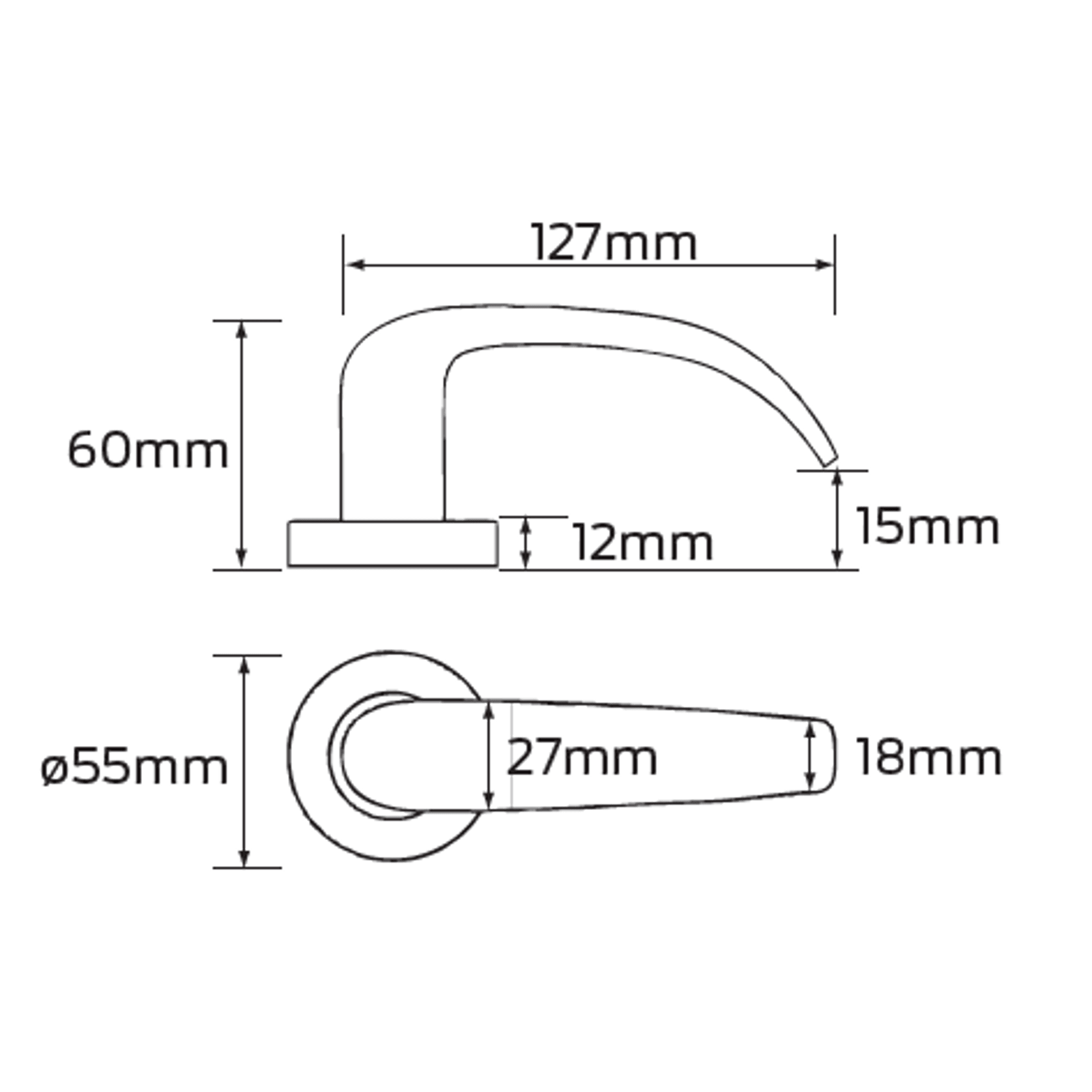 Legge 6000 Series Neptune (N) Door Furniture gallery detail image