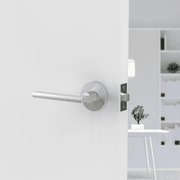 Raglan Lever Handle In Matt Brushed Nickel gallery detail image
