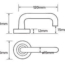 Legge 8000 Series Alpha (29) Door Furniture gallery detail image