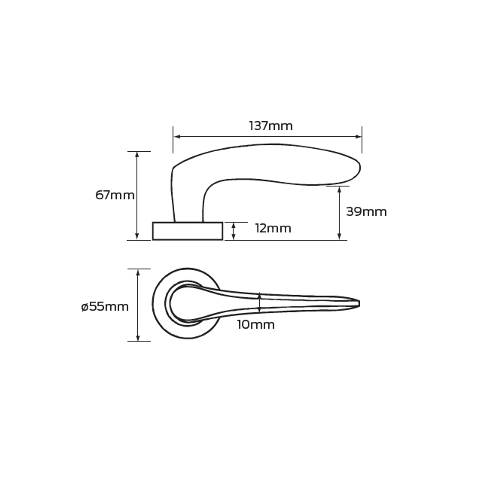 Legge 8000 Series Rubens (56) Door Furniture gallery detail image