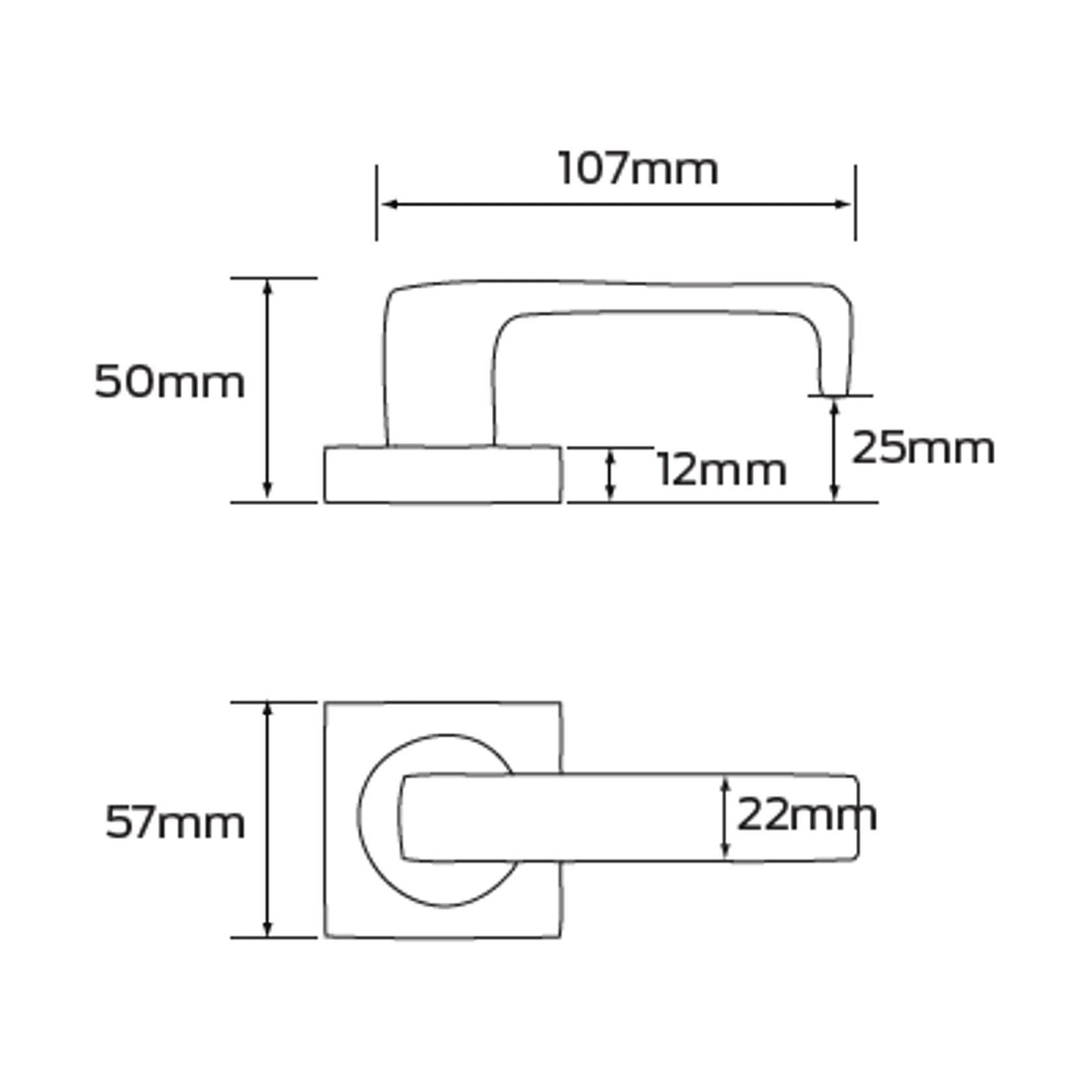 Legge 8000 Series Bergen (B) Door Furniture gallery detail image