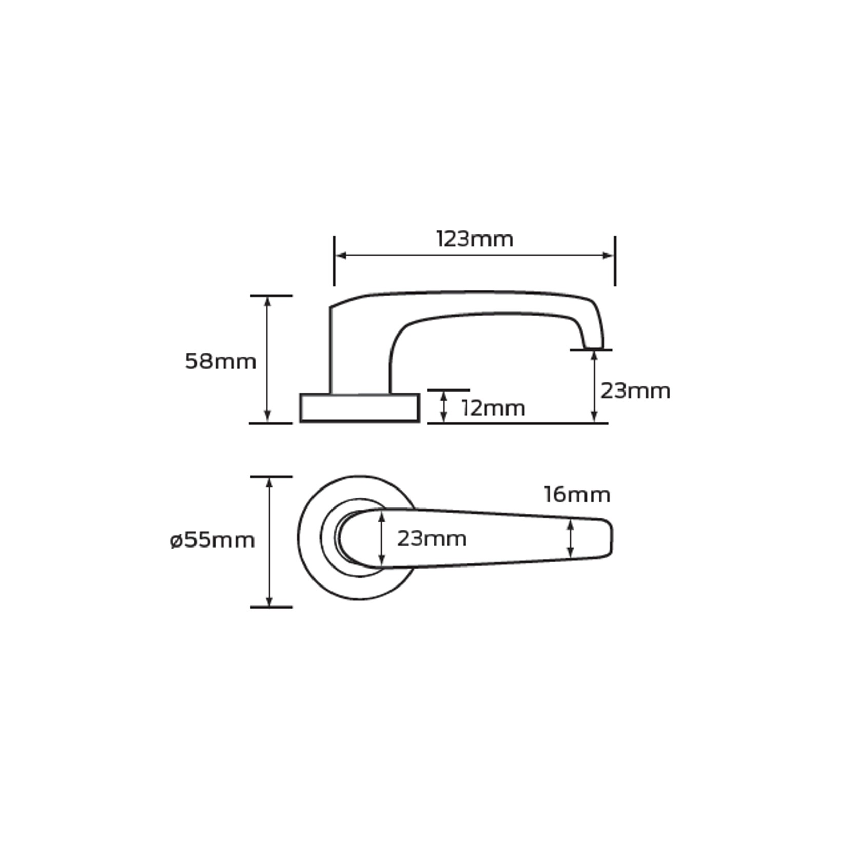 Legge 8000 Series Ergo (62) Door Furniture gallery detail image