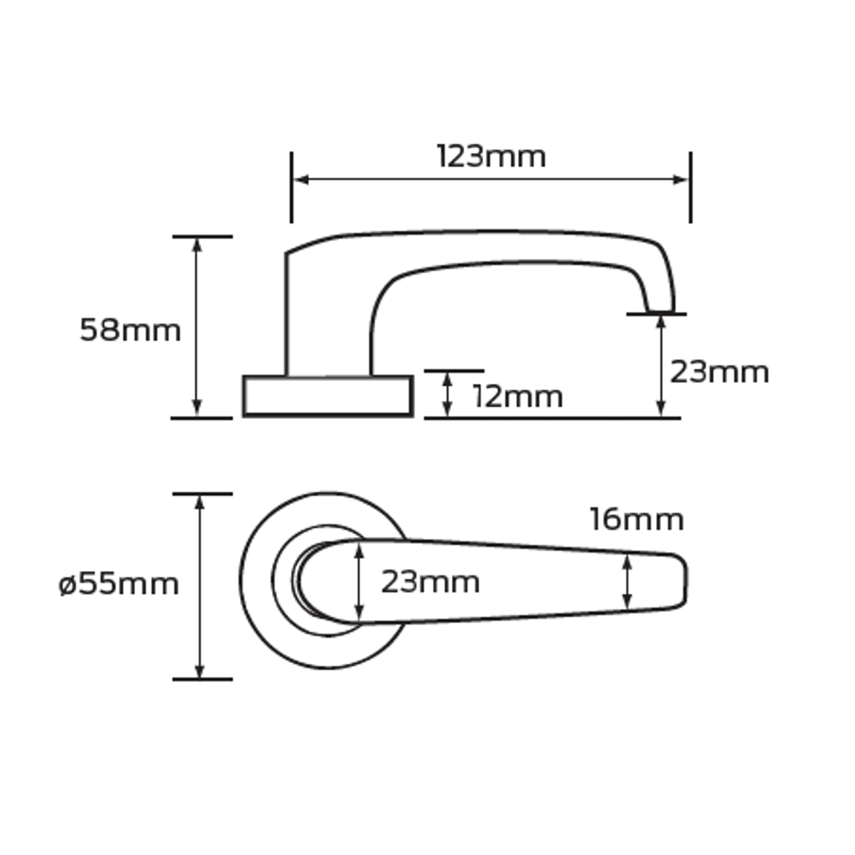 Legge 8000 Series Ergo (62) Door Furniture gallery detail image