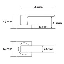 Legge 8000 Series Angelo (57) Door Furniture gallery detail image