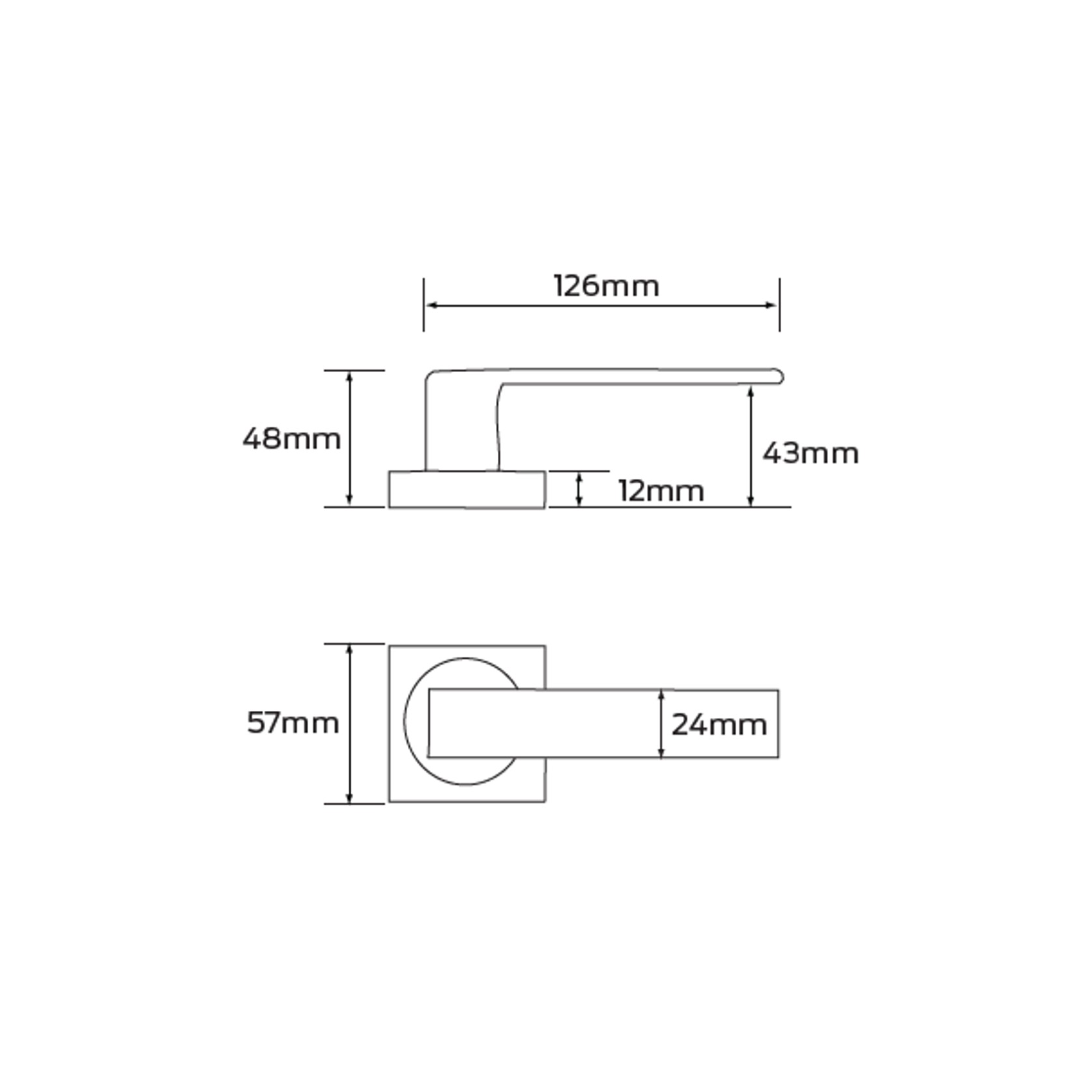 Legge 8000 Series Angelo (57) Door Furniture gallery detail image