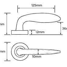 Legge 8000 Series Monet (50) Door Furniture gallery detail image