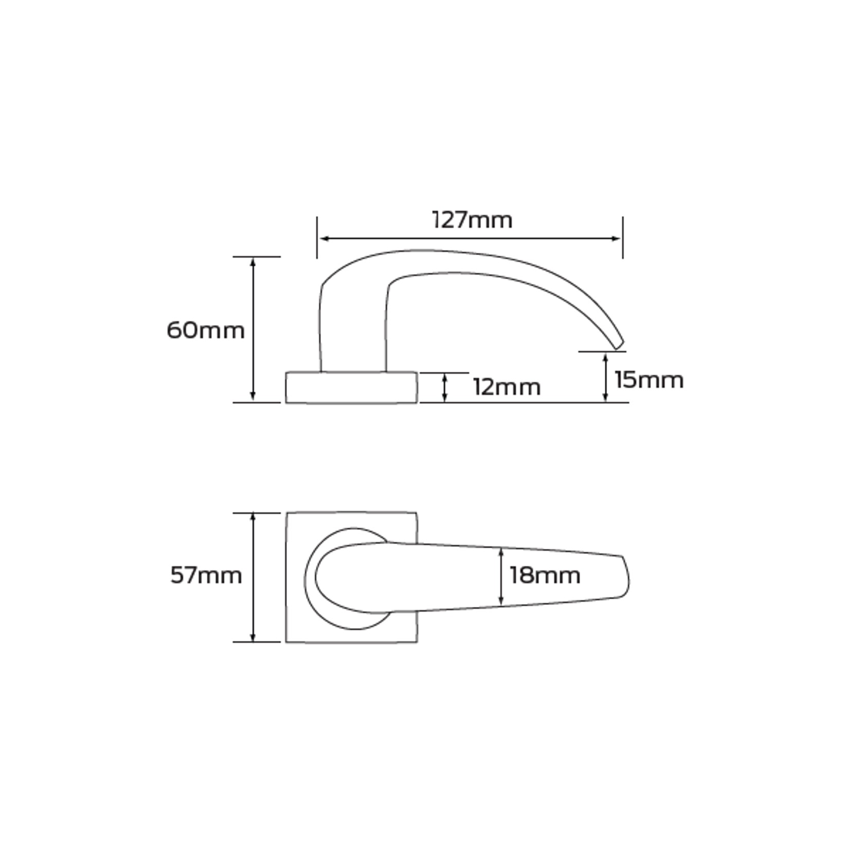 Legge 8000 Series Neptune (N) Door Furniture gallery detail image