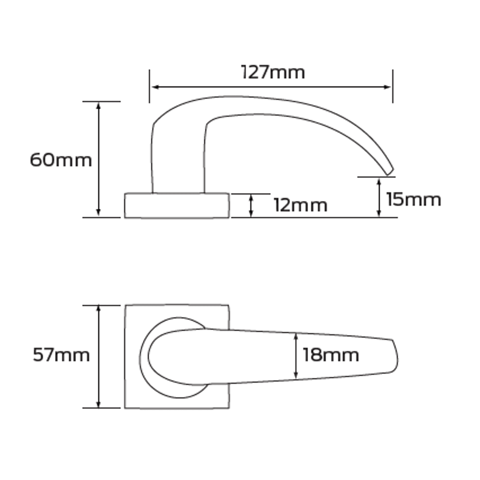 Legge 8000 Series Neptune (N) Door Furniture gallery detail image