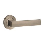 Lockwood 101 Door Lever on Round Rose Full Set gallery detail image