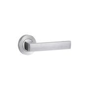 Lockwood 101 Door Lever on Round Rose Full Set gallery detail image