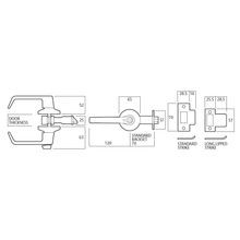 Lockwood Classroom Door Handle Lever Set Commercial Grade Satin Chrome 956SC gallery detail image