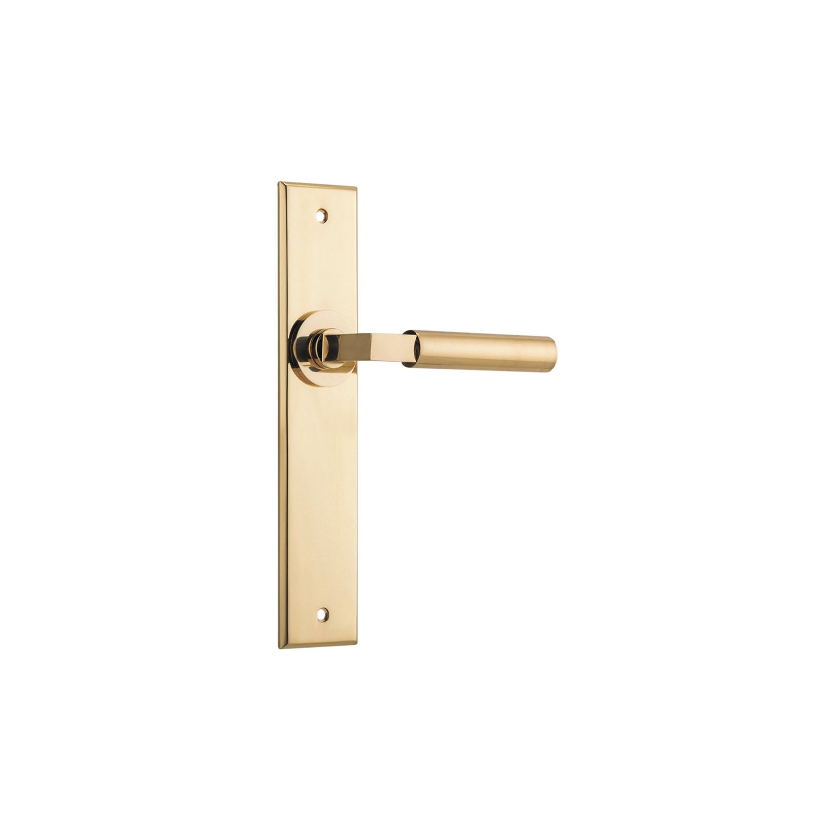 Iver Berlin Door Lever on Chamfered Backplate gallery detail image