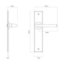 Iver Annecy Door Lever on Chamfered Backplate Privacy Bronzed Brass 10788P85 - Customise to your needs gallery detail image