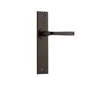 Iver Annecy Door Lever on Chamfered Backplate Latch Bronzed Brass Full Set 10788 - Customise to your needs gallery detail image