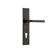 Iver Annecy Door Lever on Chamfered Backplate Euro Bronzed Brass 10788E85 - Customise to your needs gallery detail image