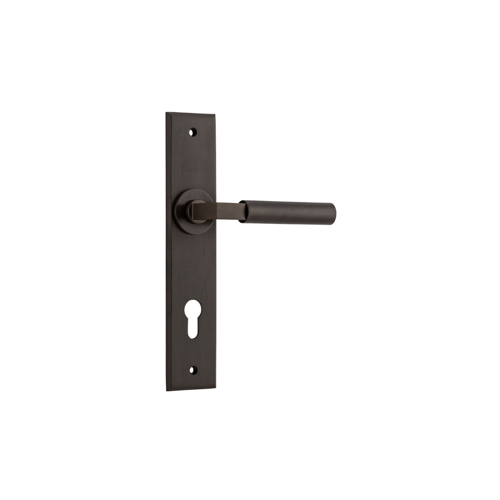 Iver Berlin Door Lever on Chamfered Backplate gallery detail image