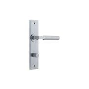 Iver Berlin Door Lever on Chamfered Backplate gallery detail image
