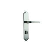 Door Lever on Shouldered Backplate Satin Nickel gallery detail image