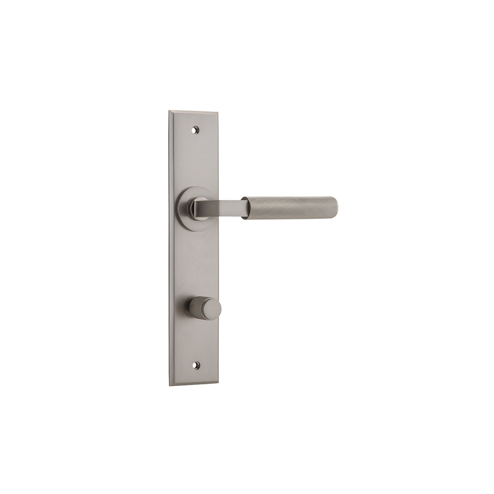 Iver Brunswick Door Lever on Chamfered Backplate gallery detail image