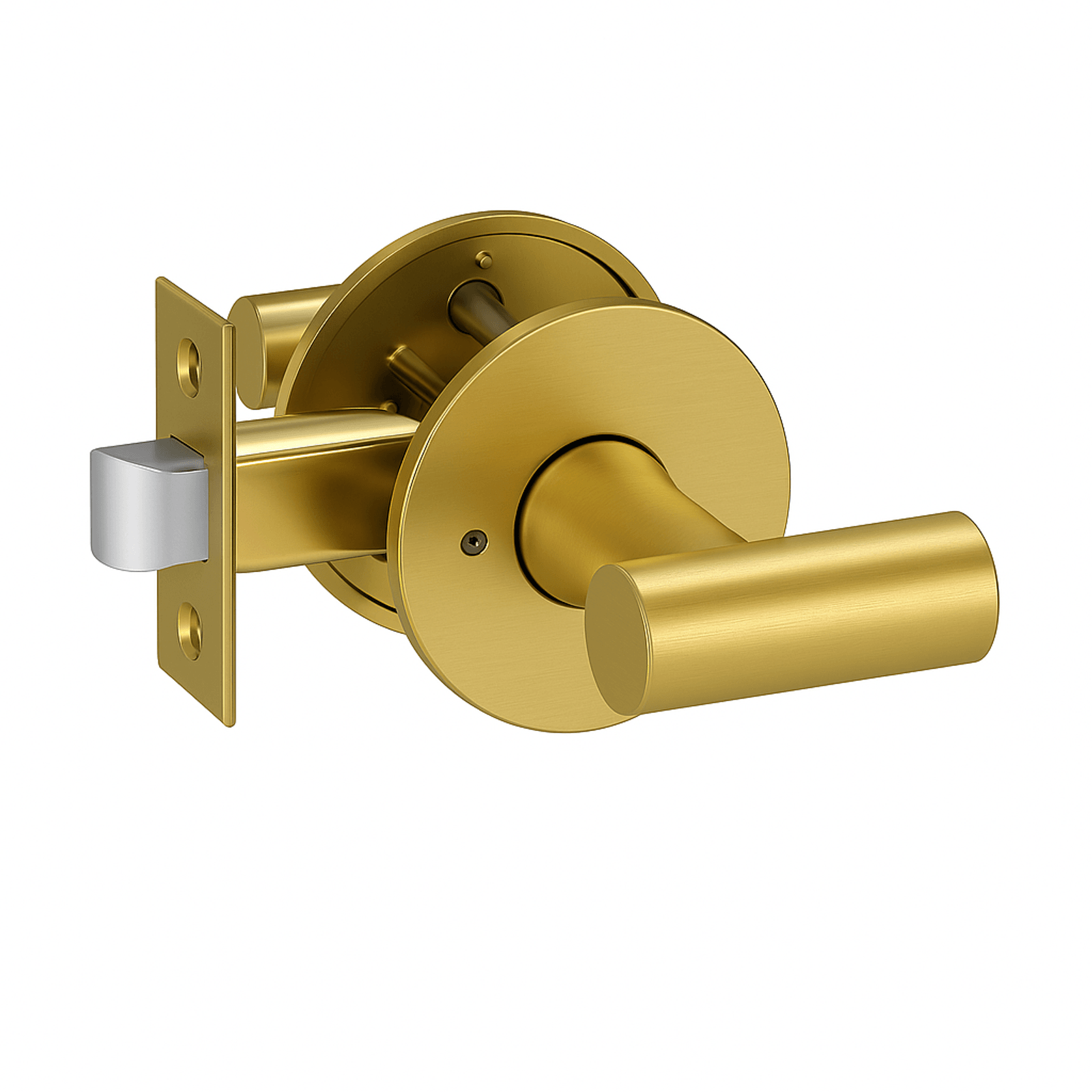 Round Low-Profile Rose in BB finish with Solido Lever gallery detail image