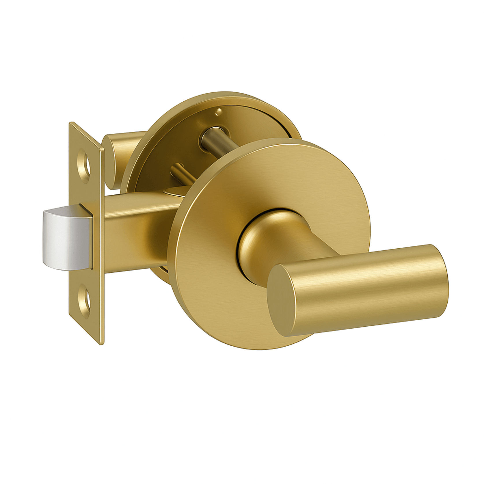 Round Low-Profile Rose in BB finish with Solido Lever gallery detail image