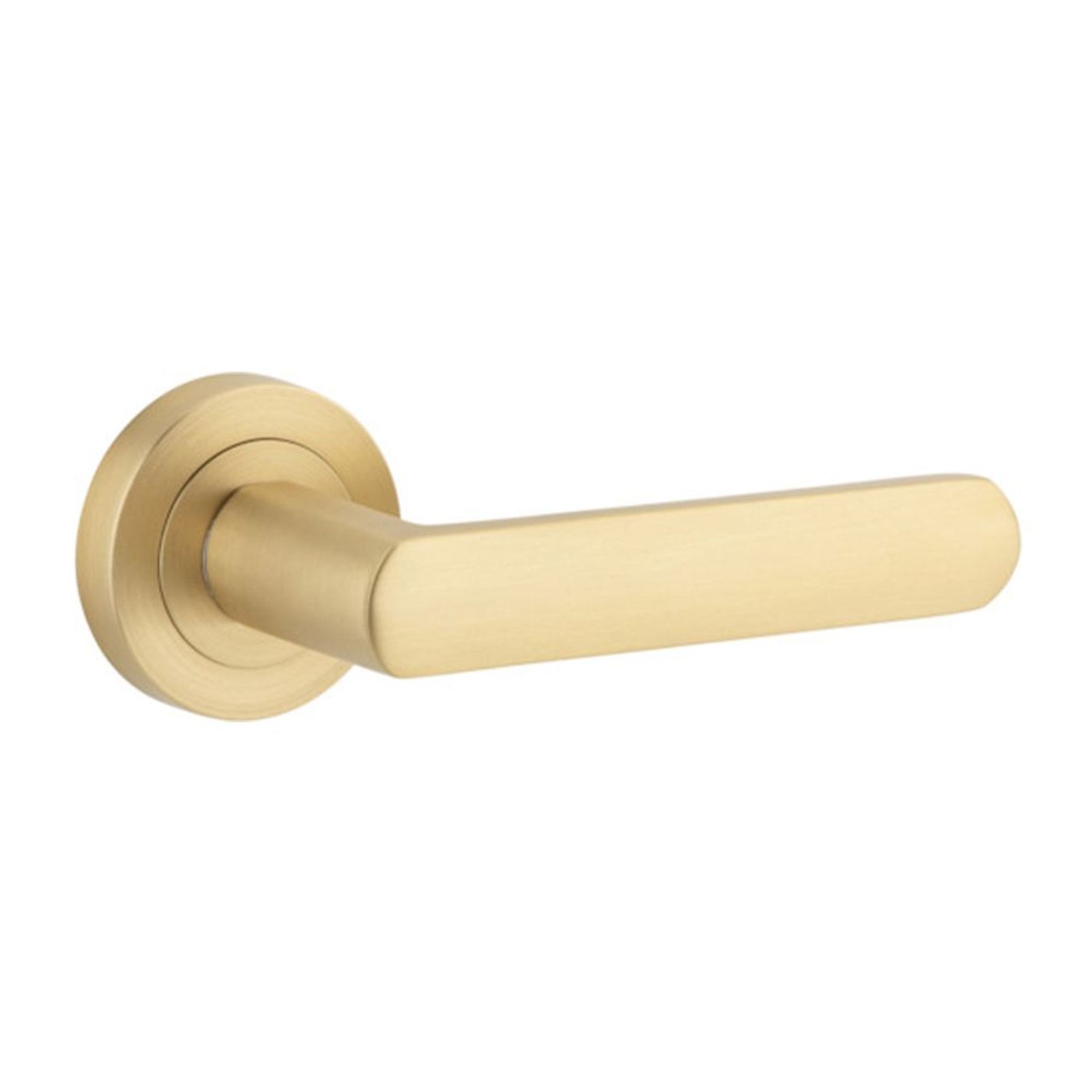Iver Osaka Door Lever Handle on Round Rose gallery detail image