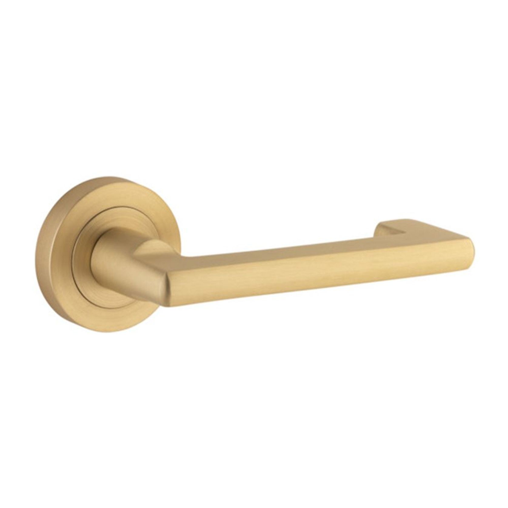 Iver Baltimore Return Door Lever Handle on Round Rose gallery detail image