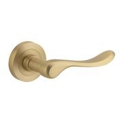 Iver Stirling Door Lever Handle on Round Rose gallery detail image