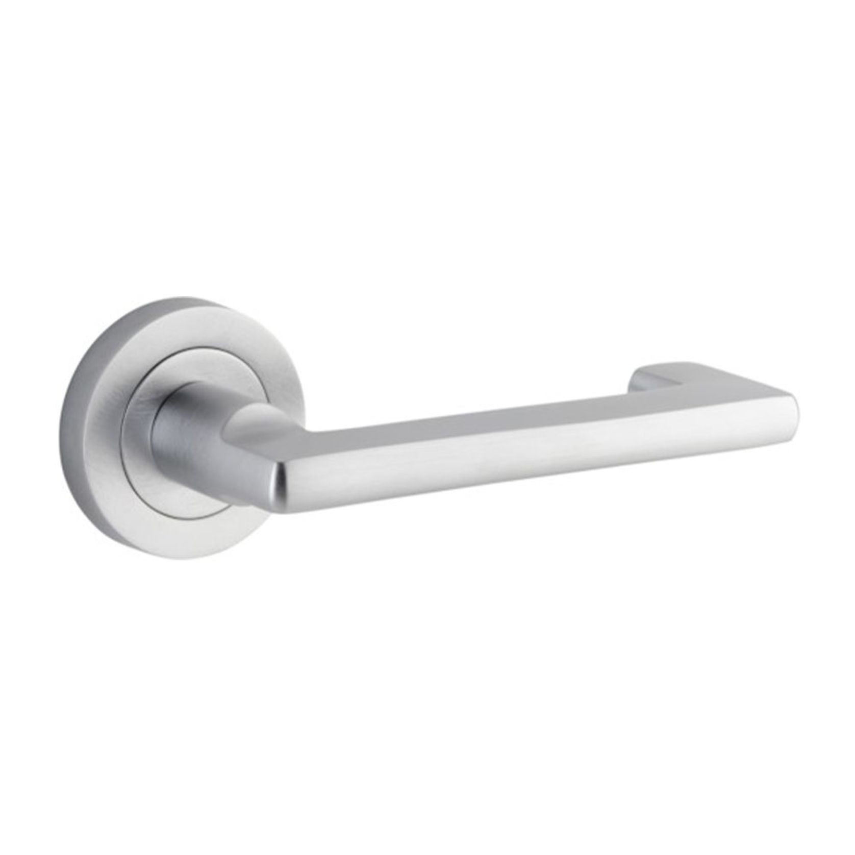 Iver Baltimore Return Door Lever Handle on Round Rose gallery detail image