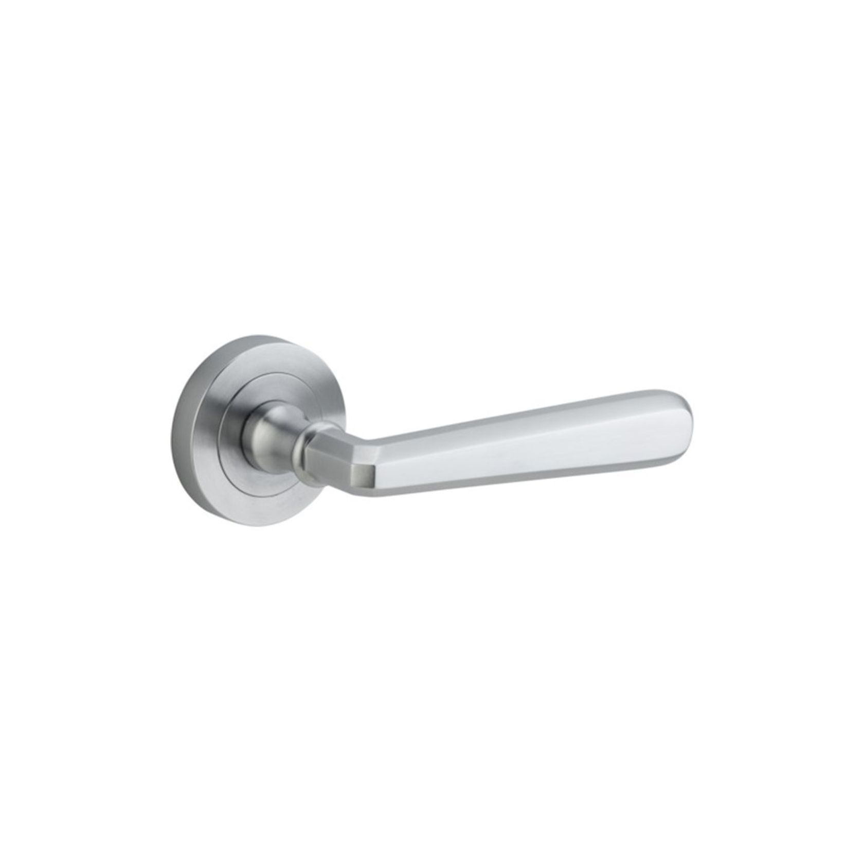 Iver Copenhagen Door Lever Handle on Round Rose gallery detail image