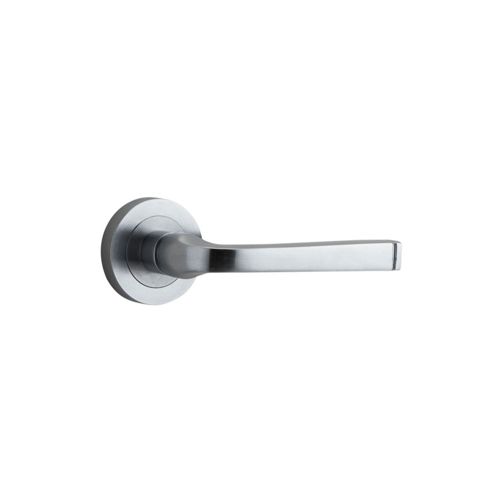Iver Annecy Door Lever Handle on Round Rose gallery detail image