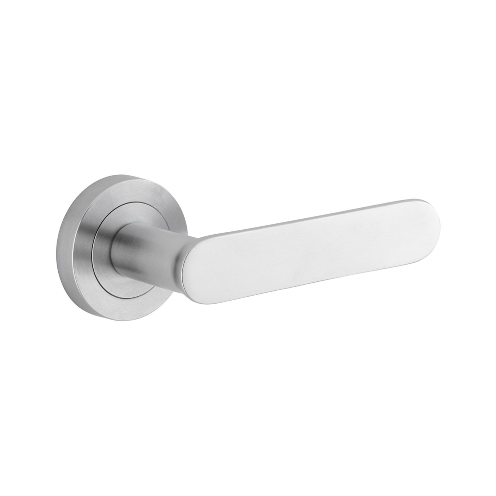 Iver Bronte Door Lever on Round Rose Passage gallery detail image