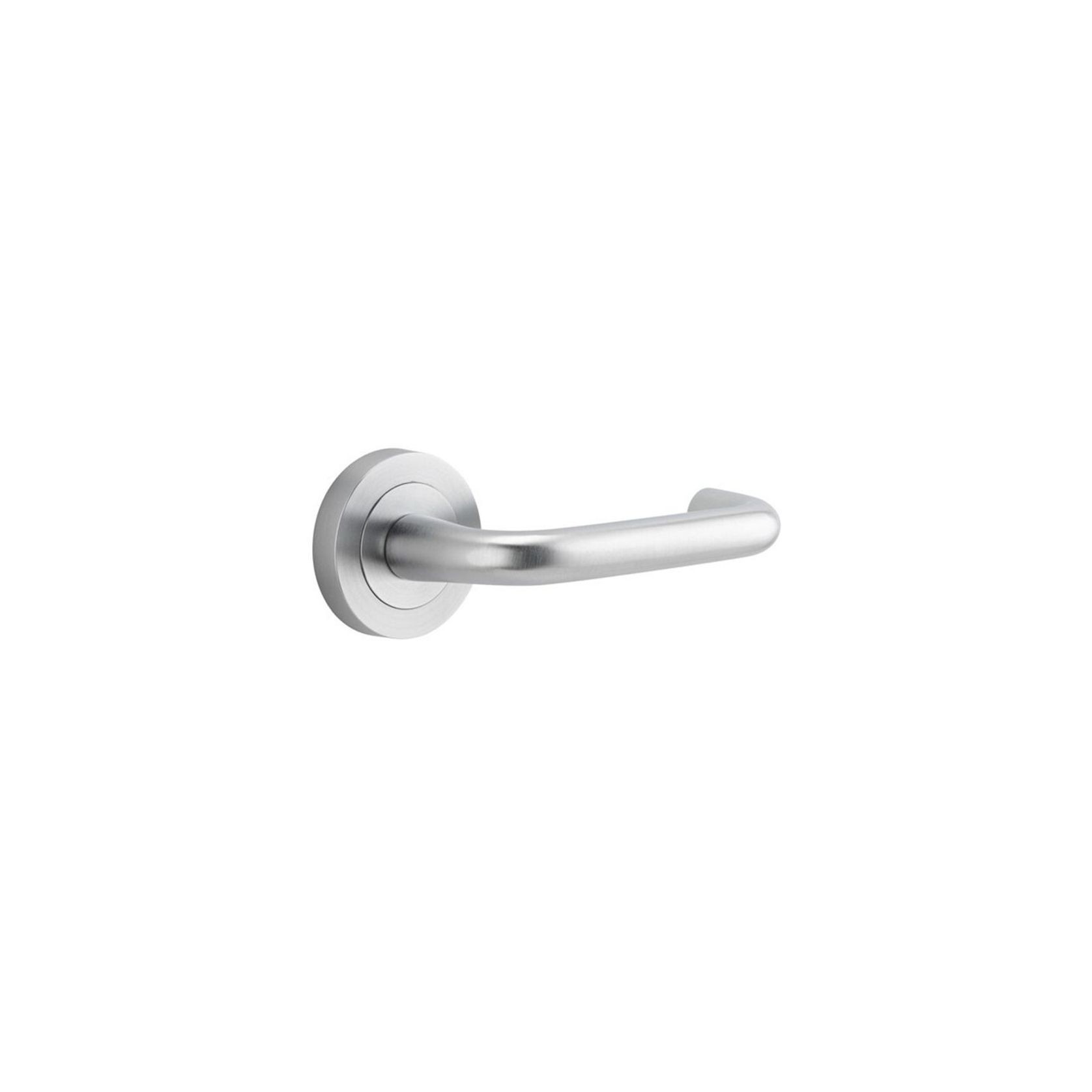 Iver Oslo Door Lever Handle On Round Rose Passage gallery detail image